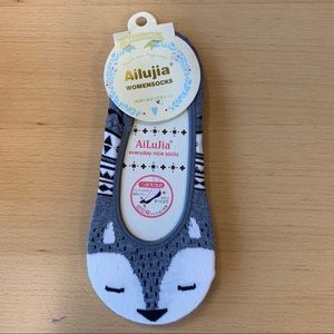 Cute fox foxes animal hidden socks
